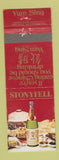 Matchbook Cover - Stonyfell Liquor Australia Chinese