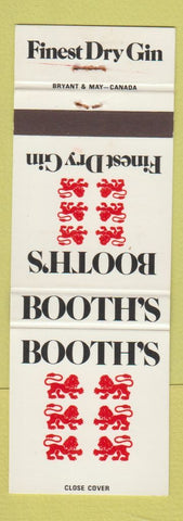 Matchbook Cover - Booth's Dry Gin Canada