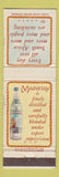 Matchbook Cover - Mainstay Liquor South Africa Rum?