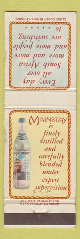 Matchbook Cover - Mainstay Liquor South Africa Rum?