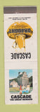 Matchbook Cover - Cascade Beer Draught Australia Hobart WEAR
