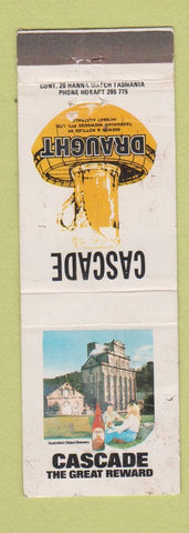 Matchbook Cover - Cascade Beer Draught Australia Hobart WEAR
