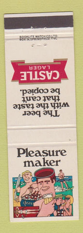 Matchbook Cover - Castle Lager Beer South Africa