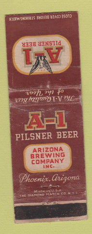 Matchbook Cover - A1 Beer Phoenix AZ WORN