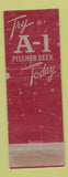 Matchbook Cover - A1 Beer Phoenix AZ WORN