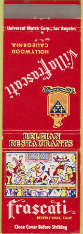Matchbook Cover - Villa Frascati Beverly Hills CA