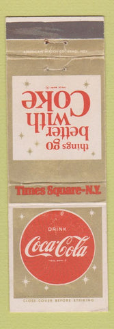 Matchbook Cover - Coca Cola Soda Times Square NY WEAR