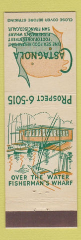 Matchbook Cover - Castagnola Restaurant San Francisco CA