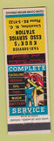 Matchbook Cover - Kuck's Esso oil gas Taxi Lincolnton NC