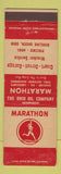 Matchbook Cover - Marathon oil gas Bowling Green OH