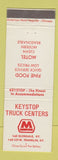 Matchbook Cover - Marathon oil gas Franklin KY Keystop Truck Centers
