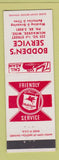 Matchbook Cover - Mobil oil gas Bodden's Milwaukee WI