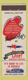 Matchbook Cover - Chief oil gas Mobil General Tires Cheyenne Laramie Cody WY