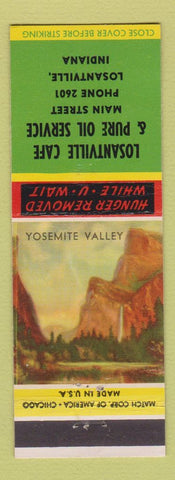 Matchbook Cover - Losantville Cafe Pure oil gas IN