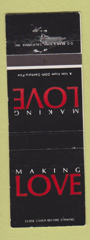 Matchbook Cover - Making Love Movie DD Bean 20th Century Fox 1982