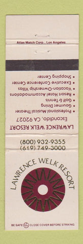 Matchbook Cover - Lawrence Welk Resort Escondido CA
