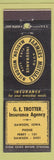 Matchbook Cover - Farmers Mutuals Insurance GE Trotter Dawson IA