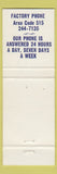 Matchbook Cover - Iowa Casket Company Des Moines IA