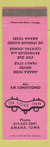 Matchbook Cover - Ox Yoke Inn Amana IA