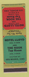 Matchbook Cover - Hotel Lloyd Nook Tap Room Des Moines IA