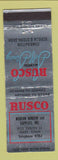 Matchbook Cover - Rusco Screen Sash Windows Perry IA