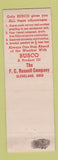 Matchbook Cover - Rusco Screen Sash Windows Perry IA