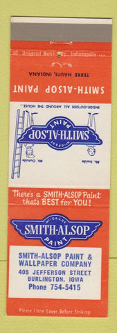 Matchbook Cover - Smith Alsop Paint Burlington IA