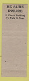 Matchbook Cover - Whitney Insurance Atlantic IA RE McCauley