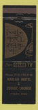 Matchbook Cover - Harlan Motel Zodiak Lounge Harlan IA