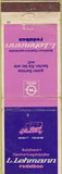 Matchbook Cover - L Lehmann Opel dealer Germany WORN