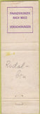 Matchbook Cover - L Lehmann Opel dealer Germany WORN