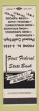 Matchbook Cover - First Federal State Bank Des Moines IA
