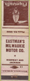 Matchbook Cover - Eastman's Milwaukee Plymouth WORN