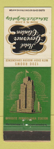 Matchbook Cover - Hotel Governor Clinton New York City WEAR