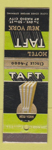 Matchbook Cover - Hotel Taft New York City