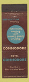 Matchbook Cover - Hotel Commodore New York City #2