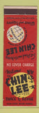 Matchbook Cover - Chin Lee Chinese Restaurant New York City