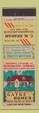 Matchbook Cover - Gatke Homes CM Kraham New York City