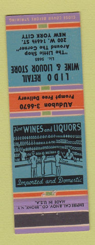 Matchbook Cover - Lido Retail Liquor Store New York City