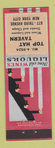 Matchbook Cover - Top Hat Tavern New York City