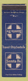 Matchbook Cover - Santa Fe Railroad