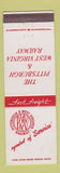 Matchbook Cover - Pittsburgh & West Virginia Railroad