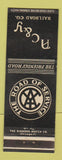 Matchbook Cover - AC&Y Railroad Akron Canton Youngstown