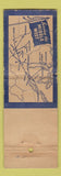 Matchbook Cover - Wabash Railroad Red Ball Freight Service WORN