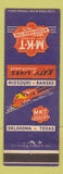 Matchbook Cover - MKT Railroad Missouri Kansas Texas