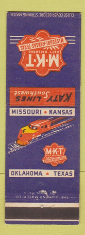 Matchbook Cover - MKT Railroad Missouri Kansas Texas