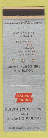 Matchbook Cover - South Shore Railroad Duluth