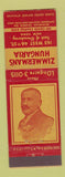 Matchbook Cover - Zimmerman's Hungaria New York CIty
