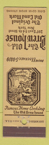 Matchbook Cover - Old Brew House New York City