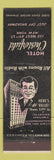 Matchbook Cover - Hotel Chesterfield New York City